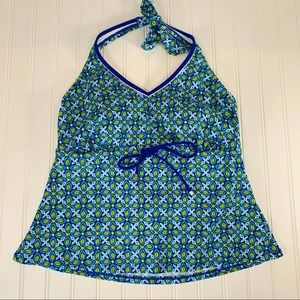 Lands’ End Flora Tankini Daisy Batik Sz 14W NWT